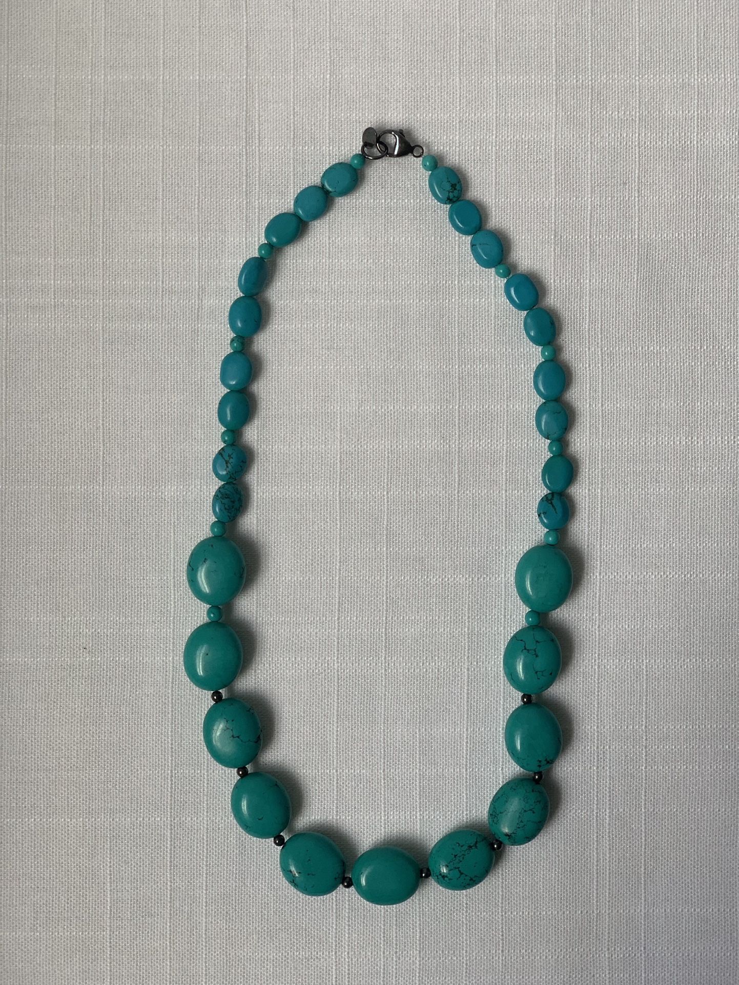 Dye Stone blue turquoise necklace