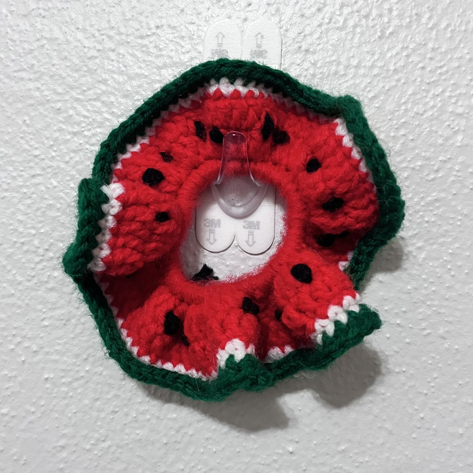 Handmade Crochet Watermelon Scrunchie