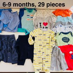 Baby Boys’ Clothes, 6-9 months, 29 pieces