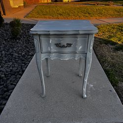 Blue Vintage Accent Table