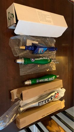 Rolling rock pub style tap handles