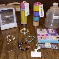 Womens led light makeup mirror, jewelry, & more grab bag #3 all Brand New