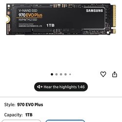 Samsung M.2 For Sale ! 1 Tb 