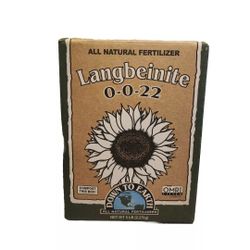 Down to Earth Organic Langbeinite Fertilizer Mix 0-0-22, 5 lb