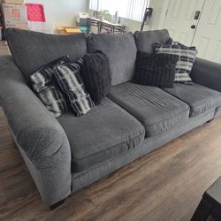 Dark gray sofa
