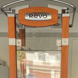 Revo Display 5 Layer Wood and Glass Tower Display Case with Lights (see pictures)