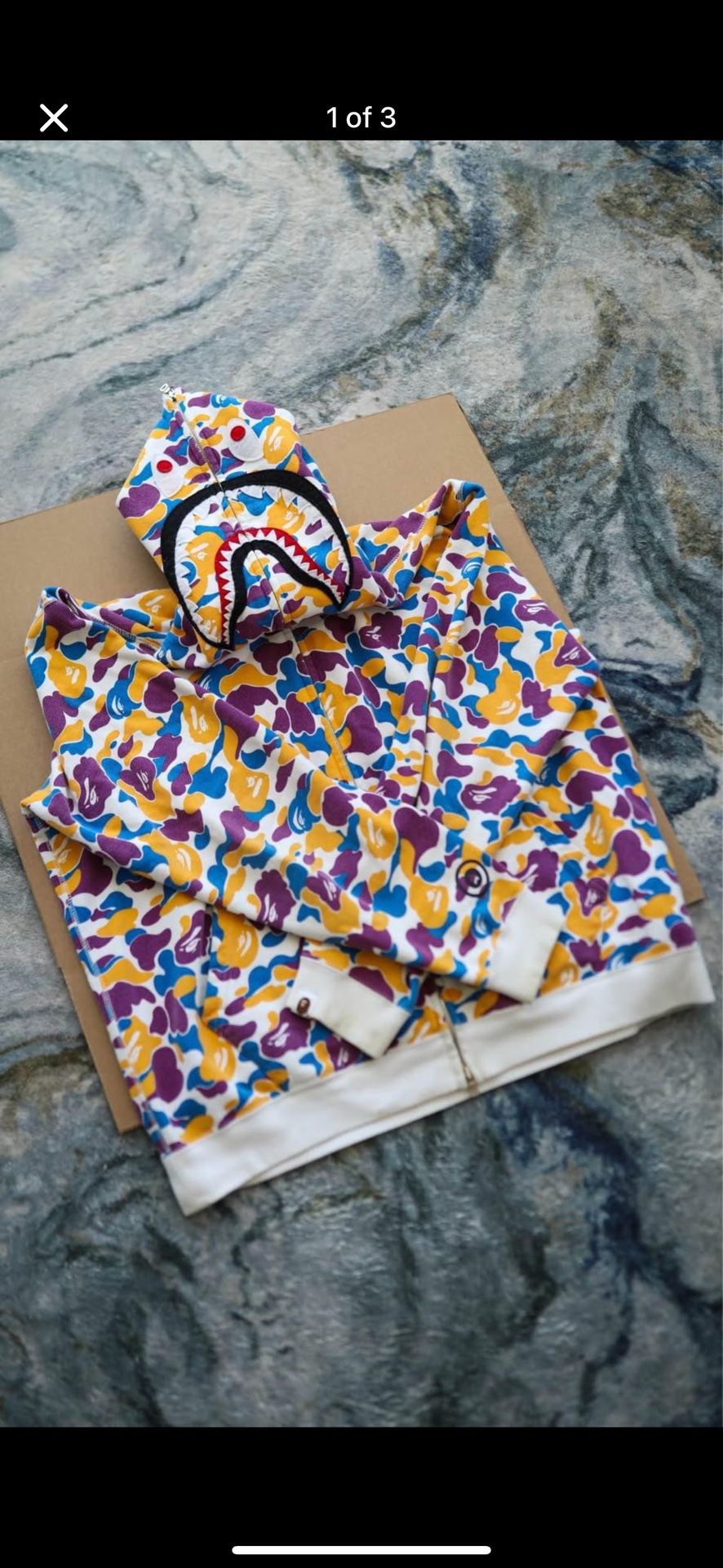 BAPE LA Store 5th Anniversary LA Camo Shark Full Zip Hoodie