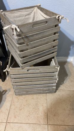 Wooden crates