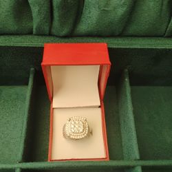 8 Carat Moissinite Pinky Ring