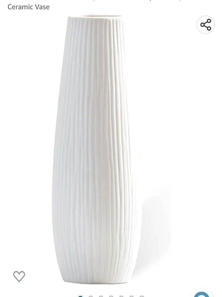 Ceramic Vase Modern -White Vase Minimalism Boho Style, Flower Vase for Wedding Dinner Table Party Living Room Office Bedroom Shelf Deco,Tall Vase for 