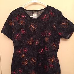 Embroidered Cherokee Scrub Top 