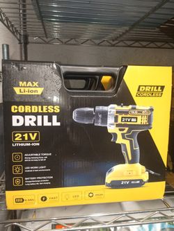 Max Li-ion cordless drill 21V