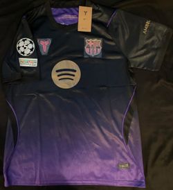 BARCELONA BLACK AND PURPLE CHAMPIONS LEAGUE JERSEY (BRAND NEW) LOCATED IN HOUSTON TX!!📍