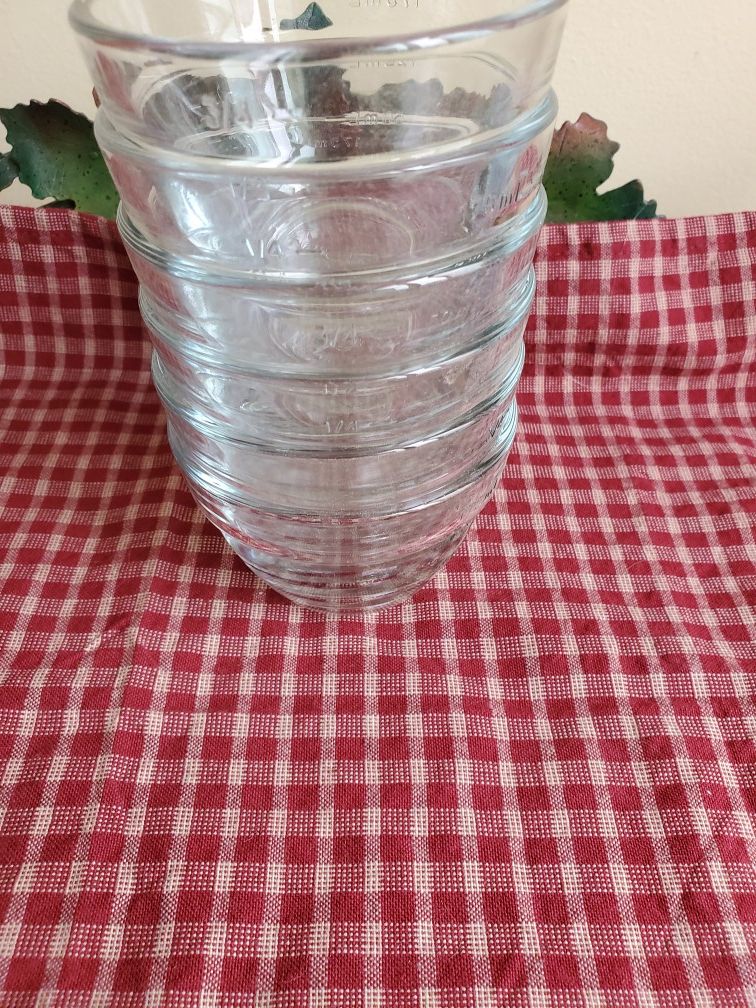 6 pampered chef 3/4 cup prep bowls