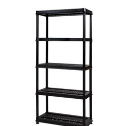 Greenmade 5-Tier Utility Rack Shelf Set 150lbs Black New In Box