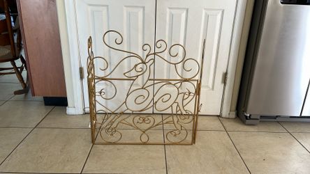 Gold Fire Screen
