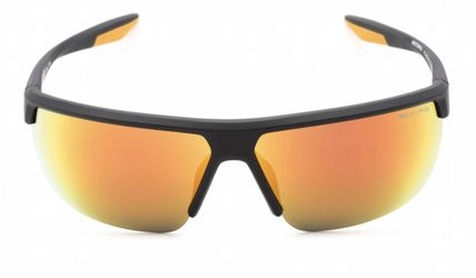 Nike Tempest M Semi-Rimless Sport Wrap w/ MAX Optics - Matte Gridiron/Orange (015)