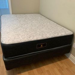 New Queen Mattress And Box Spring 2 Pc Bed Frame Is Not Included 