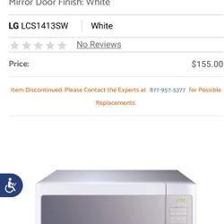 LG Countertop Microwave Oven : White 