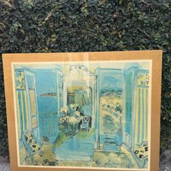 Raoul Dufy - Acrylic Large Acrylic Painting 55x46
