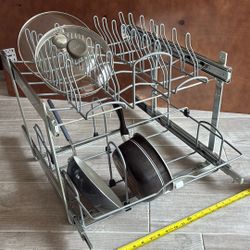 Sliding In Cabinet Pan And Lid Soft Close Rack