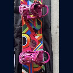 Snowboard And Bindings