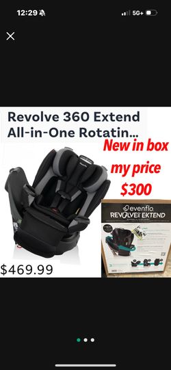 New in seald box REVOLVE360 EXTEND ALL-IN-ONE ROTATING CAR SEAT 🚨$300 firm no lower cash only pick up only east Palmdale.