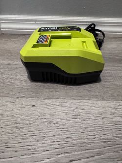 RYOBI 40 V FAST CHARGER OT is brand new. I don’t have a box from it works perfectly. It has a feature as a cooling fence.. I identify if it’s battery 