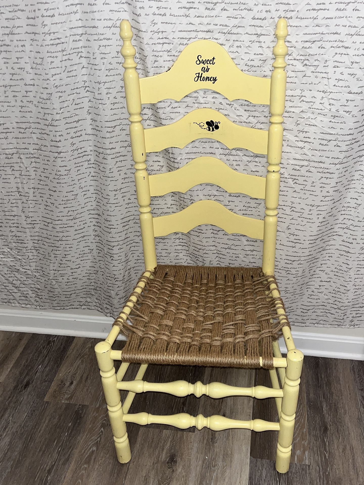 Wooden Yellow Bumble Bee Chair
