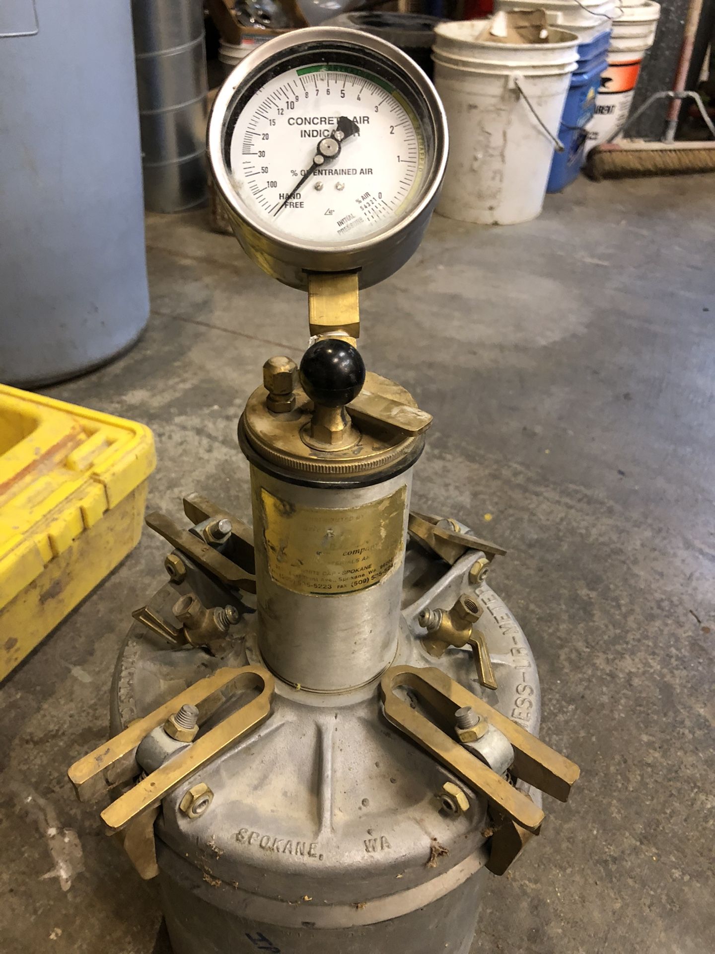 Charles Watts Concrete Air Meter With Case