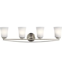Kichler Tao 4 Light 34 inch Brushed Nickel Wall Light