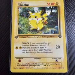 Pikachu - Jungle 1st Edition