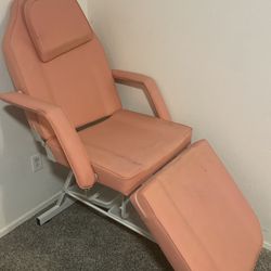 Pink Chair With Chair And Stand 