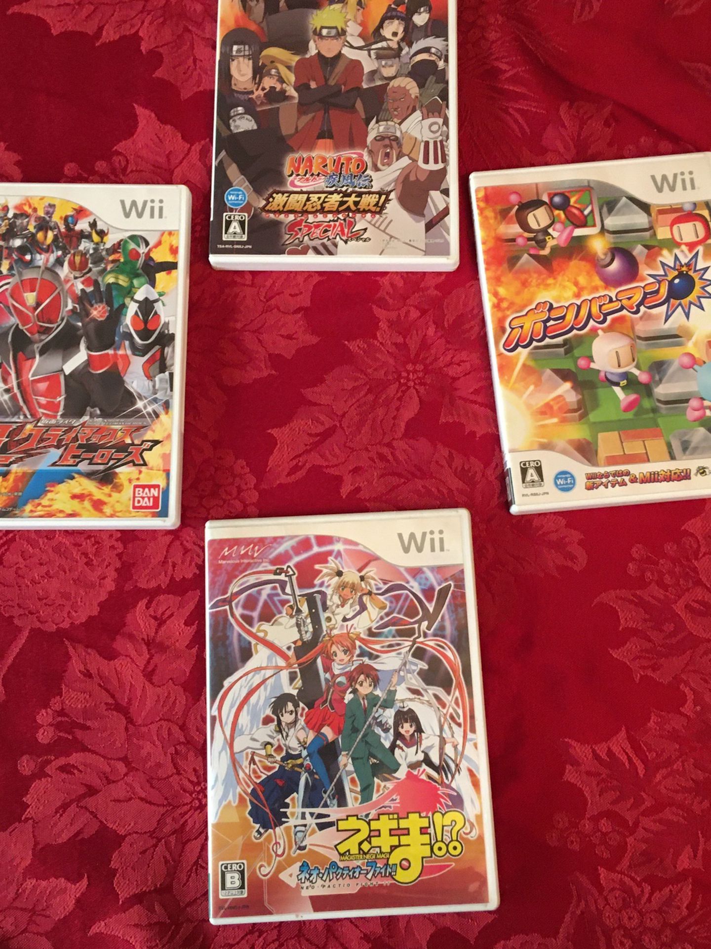 Wii Japanese Import Lot 4 Games