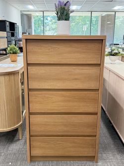 New, Already Assembled✨47.2" Tall Dresser for Bedroom, 5 Drawer Dressers, Wood Dresser, Mid Century Modern Chest of Drawers, Large Storage Bedroom Fur
