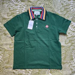 Casablanca Knit Collar Classic Polo 