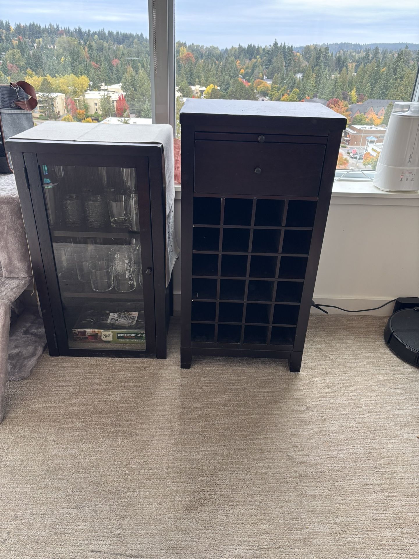 Bar Cabinet + Wine shelf