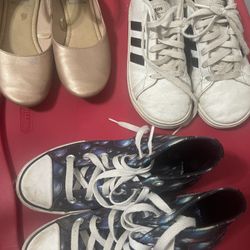 Adidas Converse And Dress Flats Size 3 Shoes