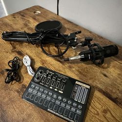 ALSO GO Podcast Equipment Bundle, Professional BM-800
Podcast Microphone with Adjustable Stand, V10XPRO Audio Mixer, Voice Changer, Audio Interface Su