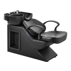 Black Shampoo Bowl Chair Set