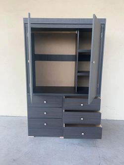 Large Hércules grey color wardrobe