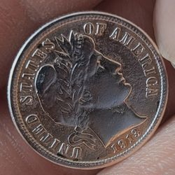 1913 Barber  Dime  Sharp Detailed
