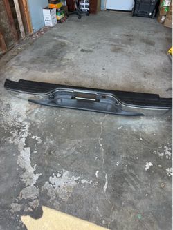 chrome steel rear step bumper
