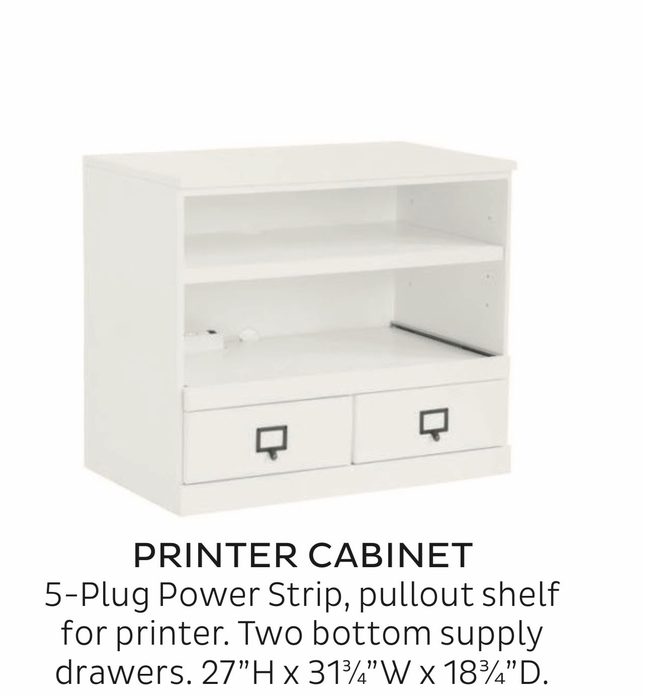 Ballard Design Office Printer Cabinet