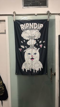 RIPNDIP Cat flicking Off Cloth Poster