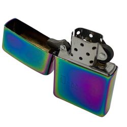 Classic Zippo Multicolor Rainbow Spectrum Lighter (Engraved)
