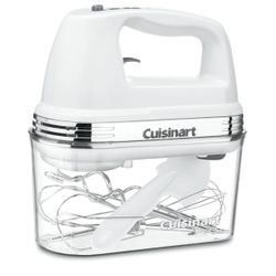 Cuisinart HM-90S Power Advantage Plus 9-Speed Handheld Mixer with Storage Case, White