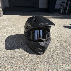 Fly Racing Helmet and Goggles