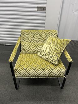 Metal Modern Industrial Accent Chair