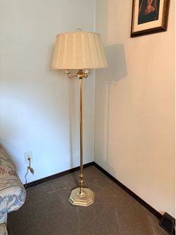 Elegant, tall, gold floor-excellent condition